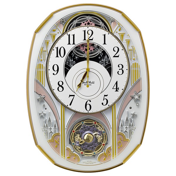 楽天市場】からくり時計 スモールワールドノエルS 電波時計 30曲収録