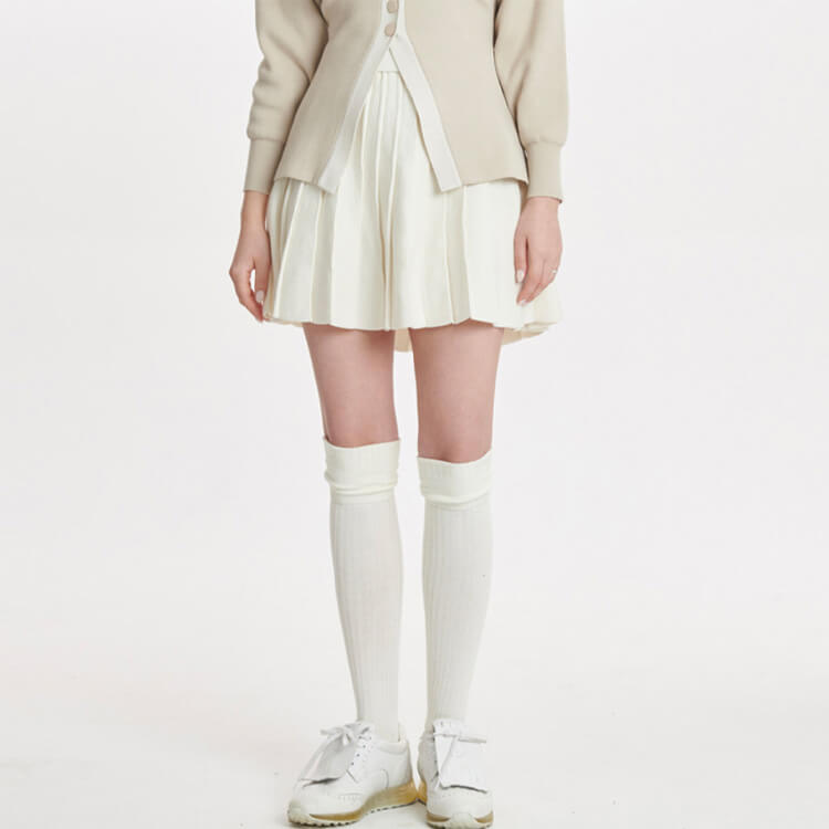 楽天市場】ゴルフウェア レディース 韓国 スカート ニット プリーツ A