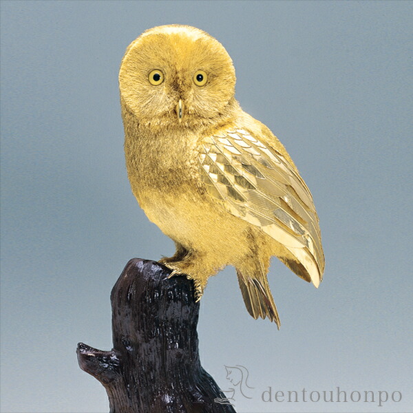 楽天市場】純金 フクロウ A 800g ( 光則（金工芸） 木札名入れ有料