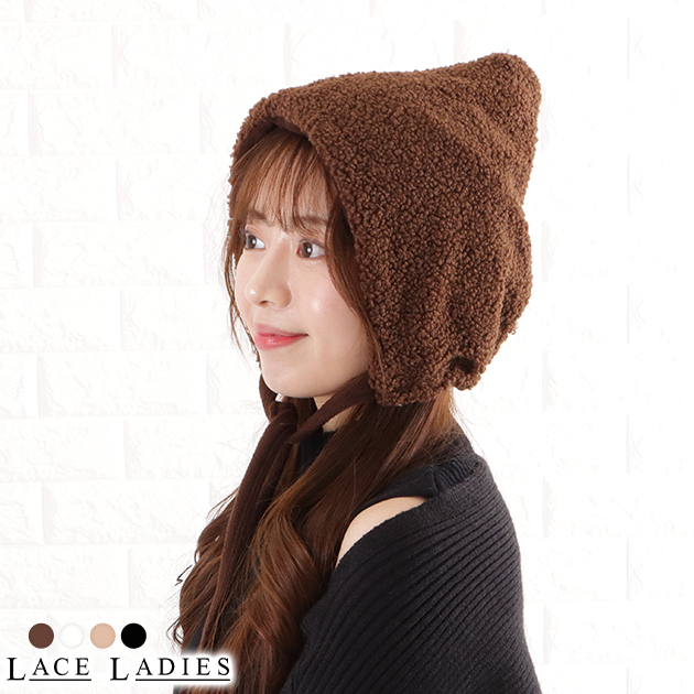 楽天市場】ボア バラクラバ フードウォーマー ニット帽 キャップ 帽子