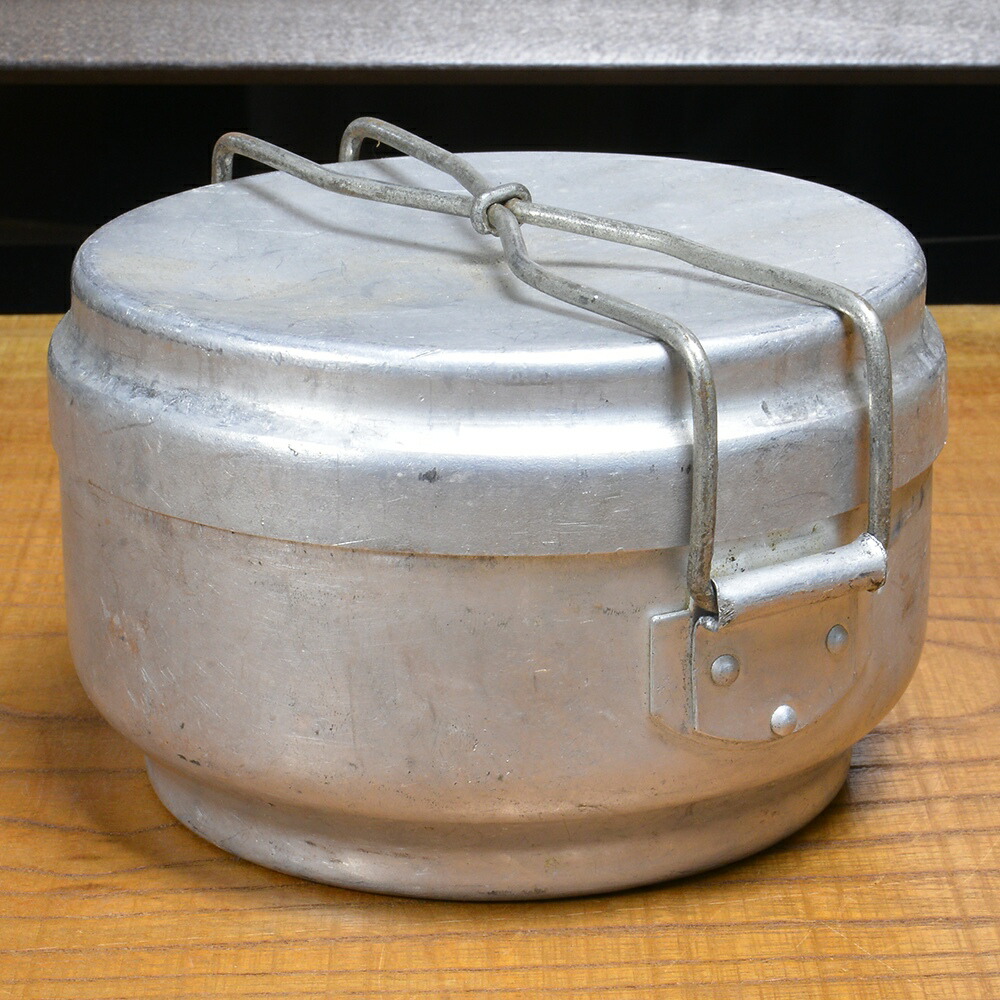 楽天市場】チェコ軍放出品 メスキット 飯盒 アルミ製 丸型 2ピース