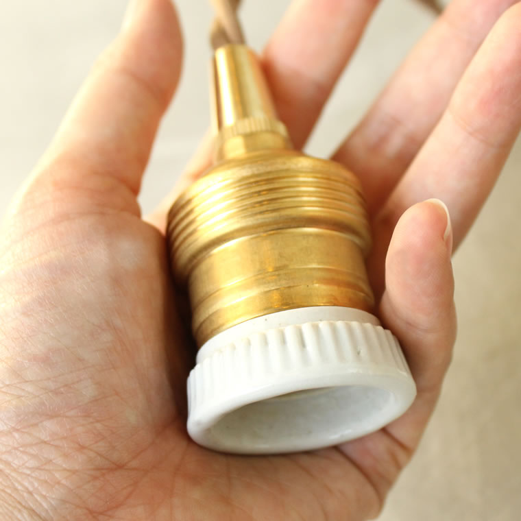 楽天市場】【60cmタイプ】E26用 レトロ真鍮ペンダントライト ソケット