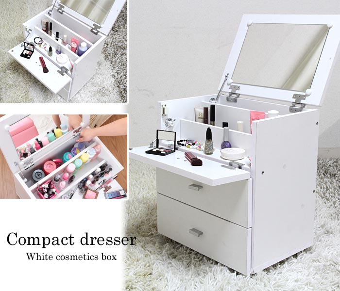 楽天市場】《F-trade》フィーゴ ドレッサー キャスター付き 鏡付き