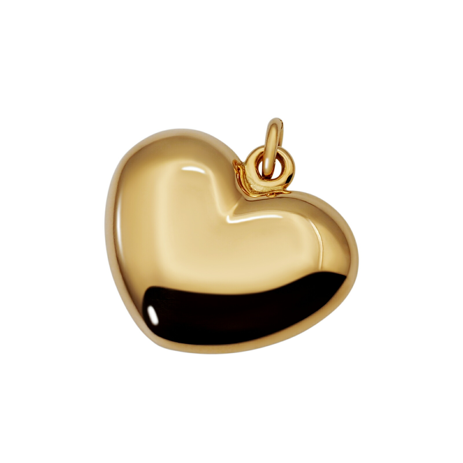 楽天市場】【1個売り】 チャームパーツ 18金 イエローゴールド ハート