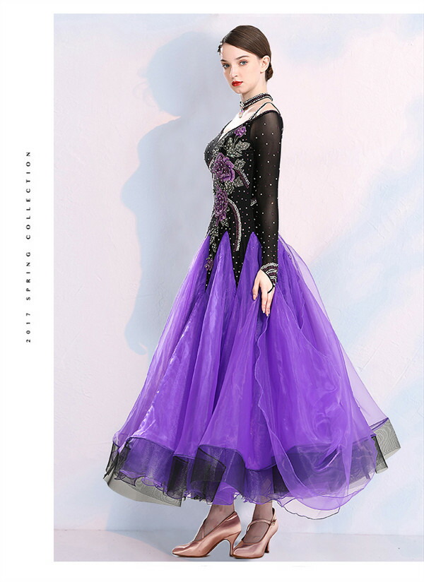 楽天市場】送料無料 社交ダンス ワンピース モダンドレス 黒 大きい