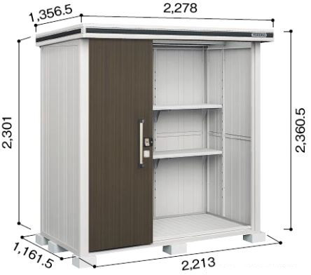 楽天市場】【楽天リフォーム認定商品】 ヨド物置 エルモ LMD-2211H 背