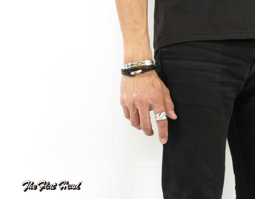 楽天市場】フラットヘッド THE FLAT HEAD レザーブレスレット ダブル 2