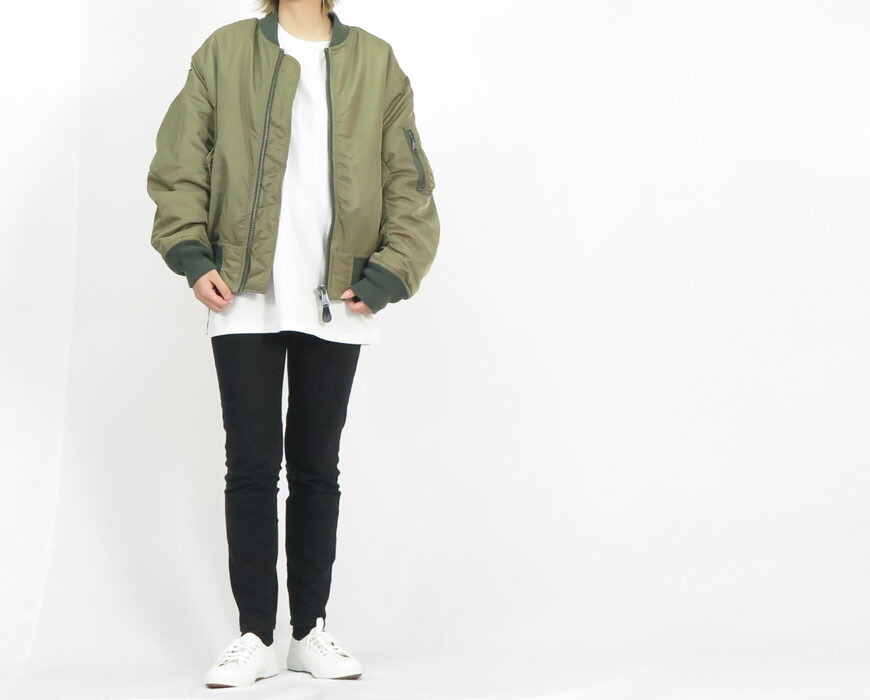 楽天市場】ジョンブル JOHNBULL TOP KHAKI トップカーキ MA-1 NYLON