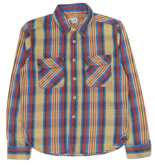 楽天市場】JELADO ジェラード 長袖 フランネル シャツ ショート丈