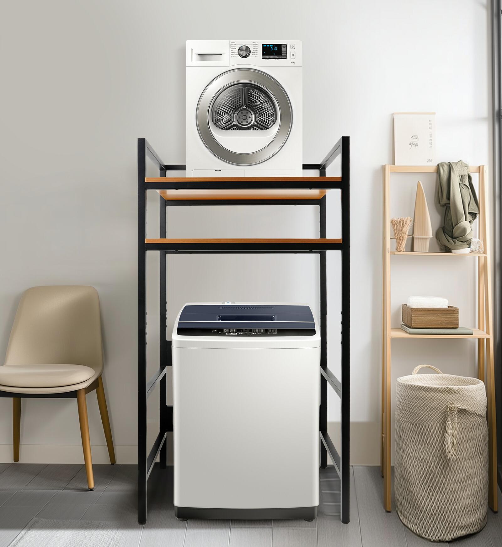 楽天市場】【19／20時～買い物マラソン☆2倍p】乾燥機ラック 洗濯機