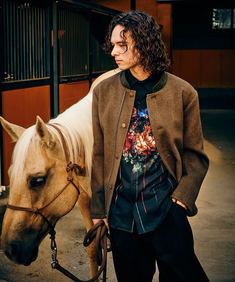 楽天市場】glamb グラム Melton Napoleon Blouson / メルトン