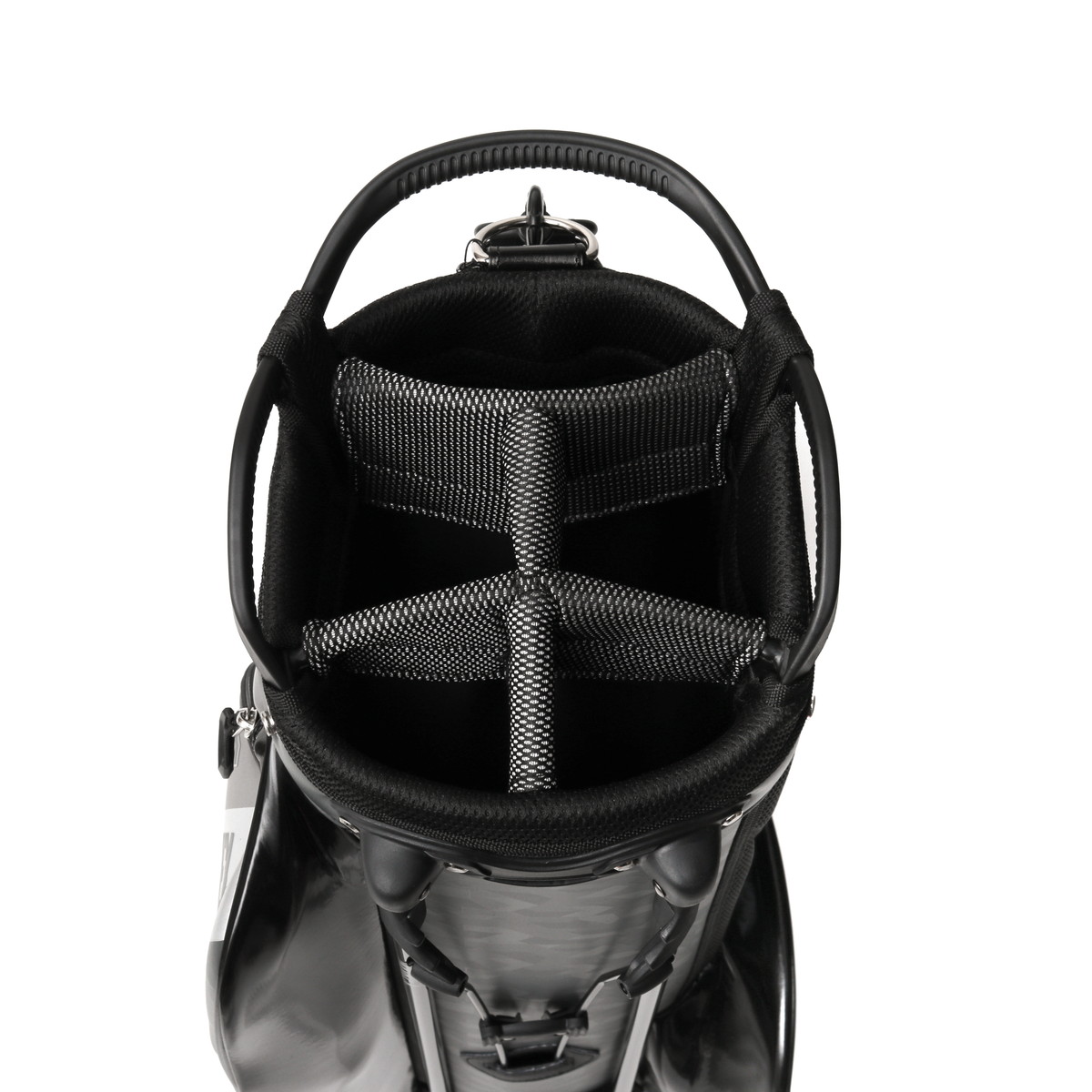 AVIREX 縦型キャディバッグ ブラック・グレー スタンド式