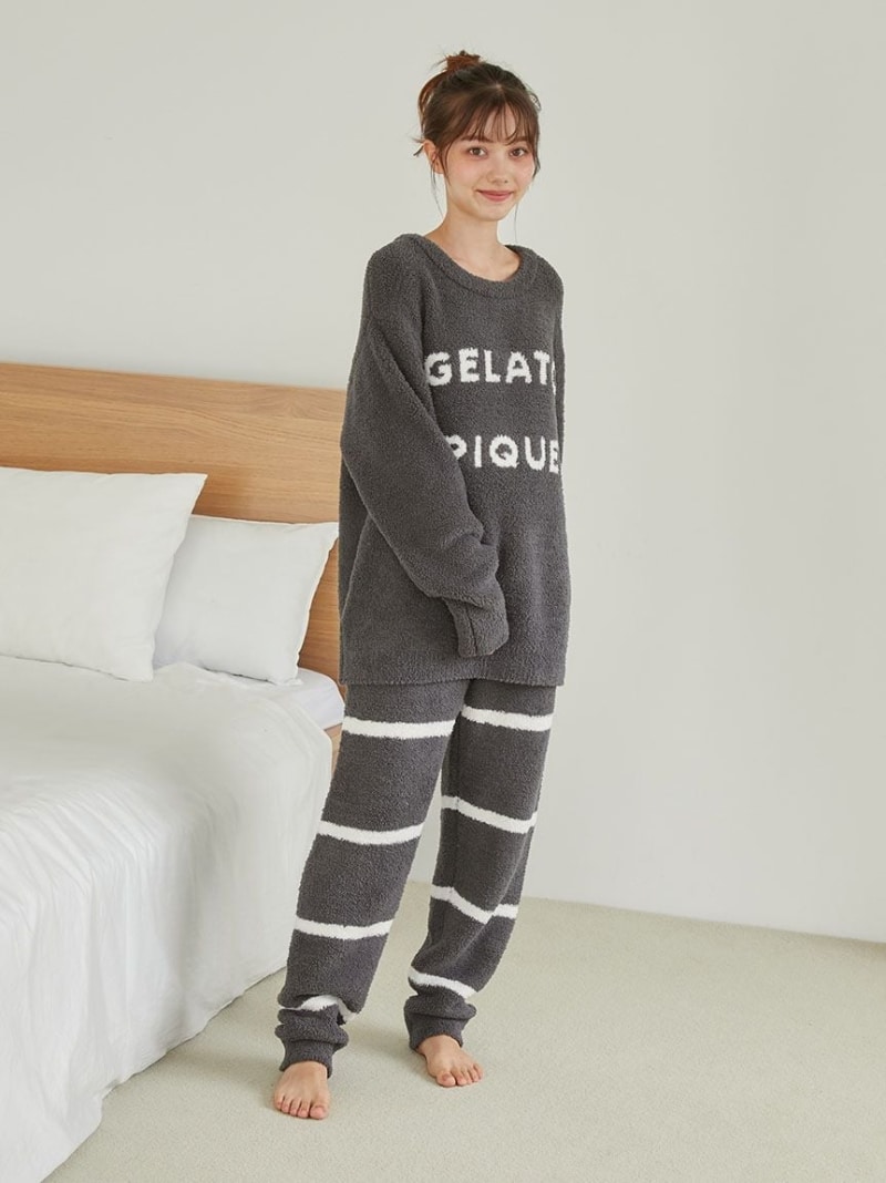 楽天市場】パウダーロゴジャガードプルオーバー&ロングパンツセット