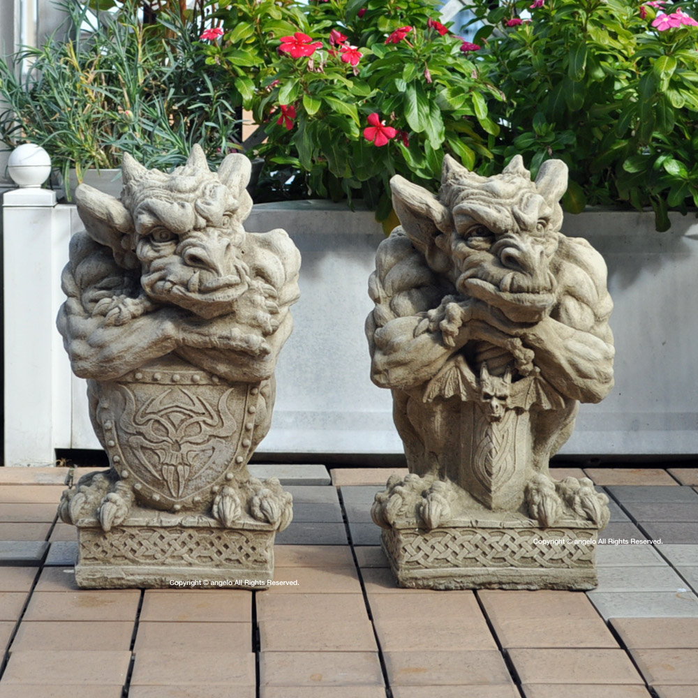 楽天市場】ガーゴイル 置物（エクステリア・ガーデンファニチャー｜花