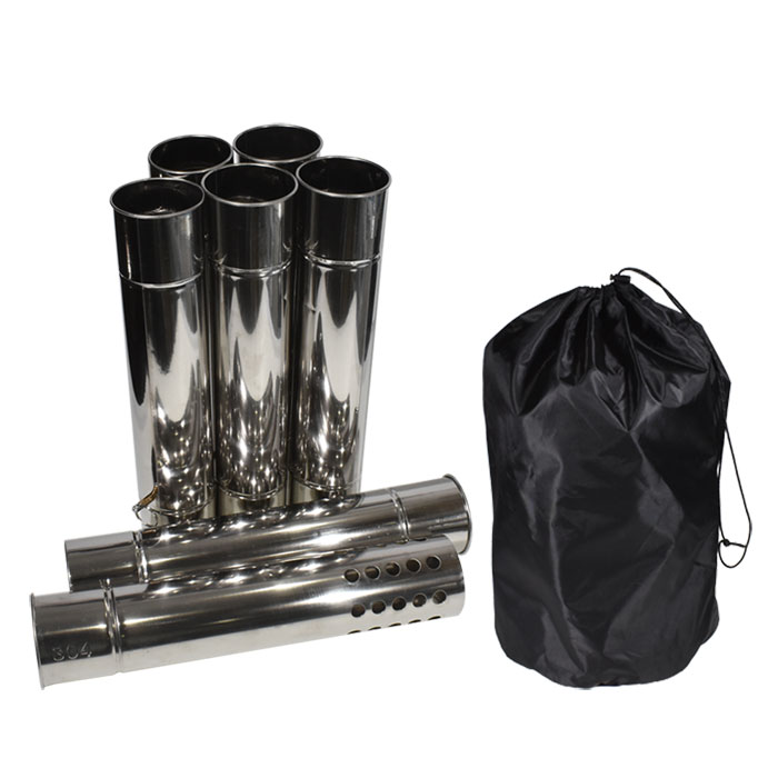 楽天市場】煙突 7本セット 薪ストーブ用 (at53) 直径6cm ステンレス製