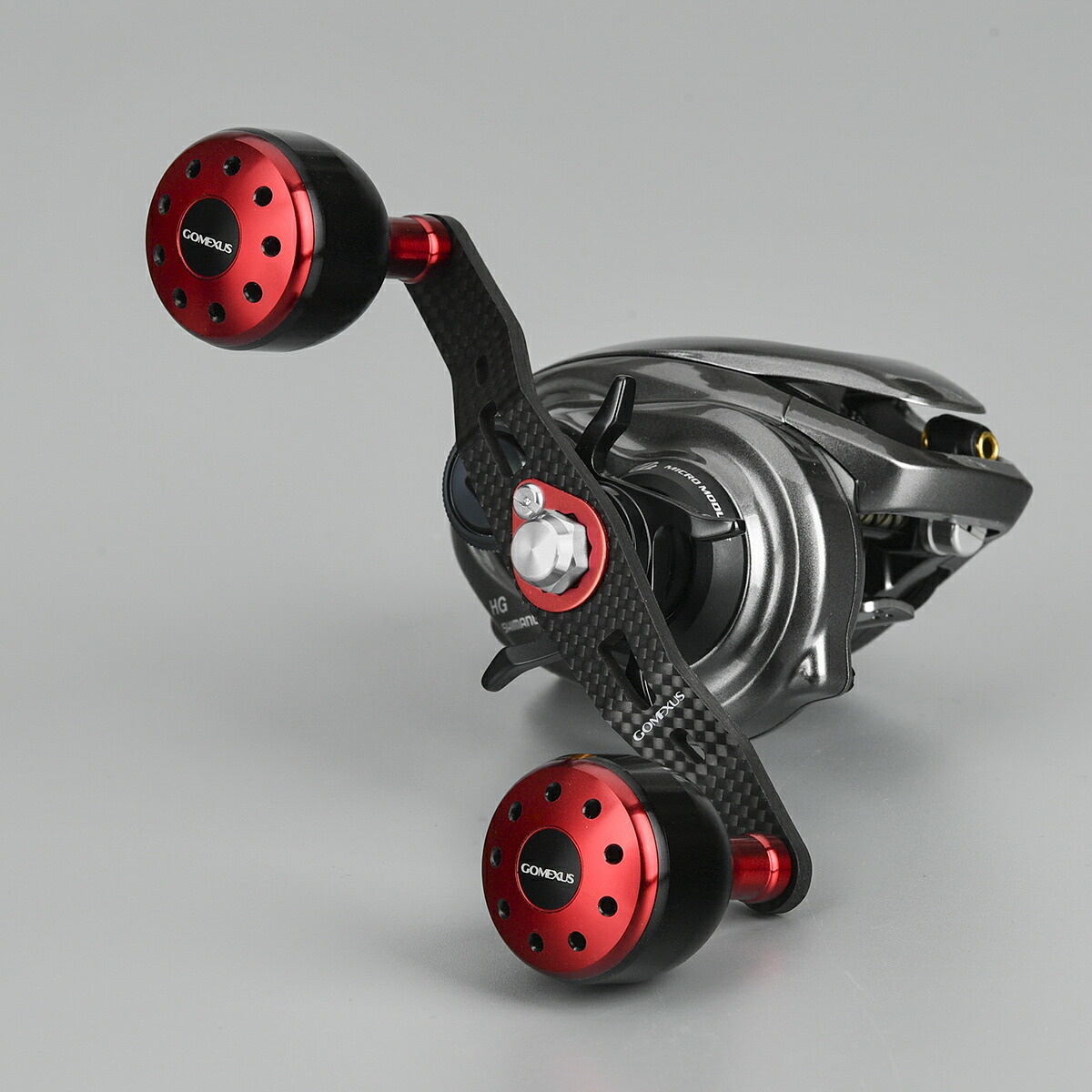 カスタムハンドル付き SHIMANO 17ENGETSU 101HG 両軸リール カスタム