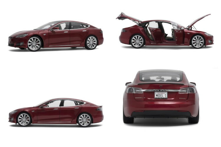 楽天市場】テスラ特注 1/18 テスラ モデルS P85 レッドTesla Model S