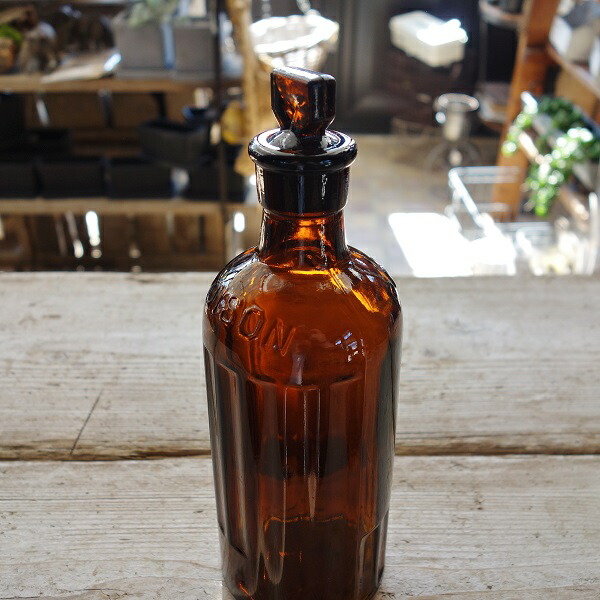 楽天市場】アンティーク ポイズンボトル 薬瓶 イギリス製 アンバー