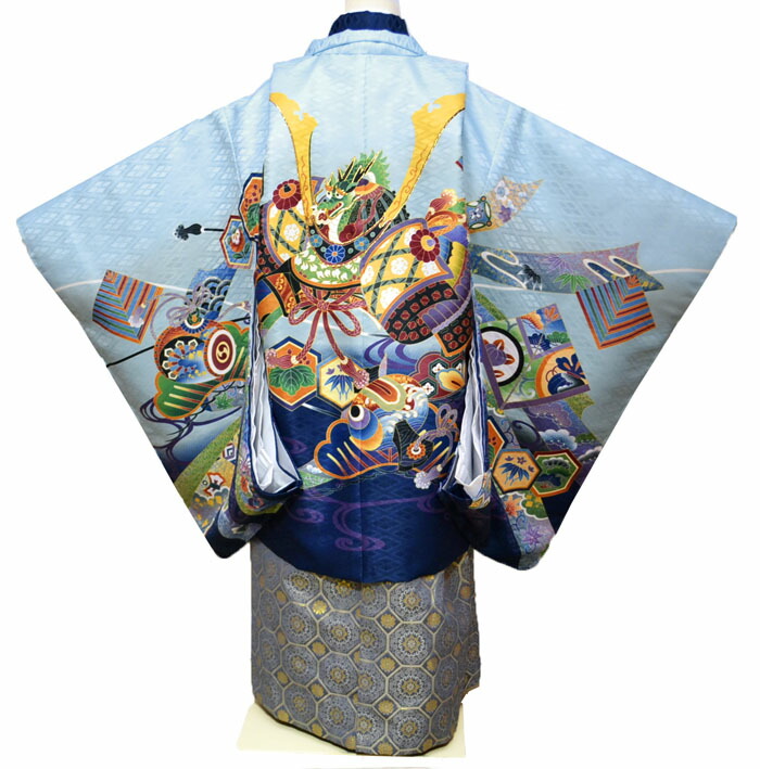 楽天市場】七五三 753 着物 男の子 袴 セット 5歳羽織袴 フルセット 兜