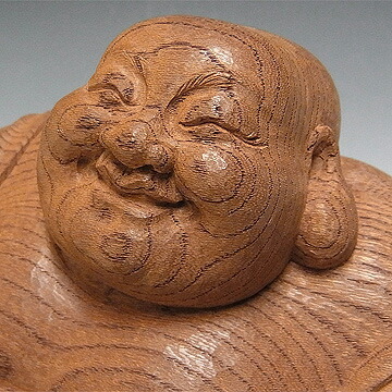 楽天市場】極上欅 布袋 木地仕上げ 高さ15cm 木彫り 置物 彫刻 七福神