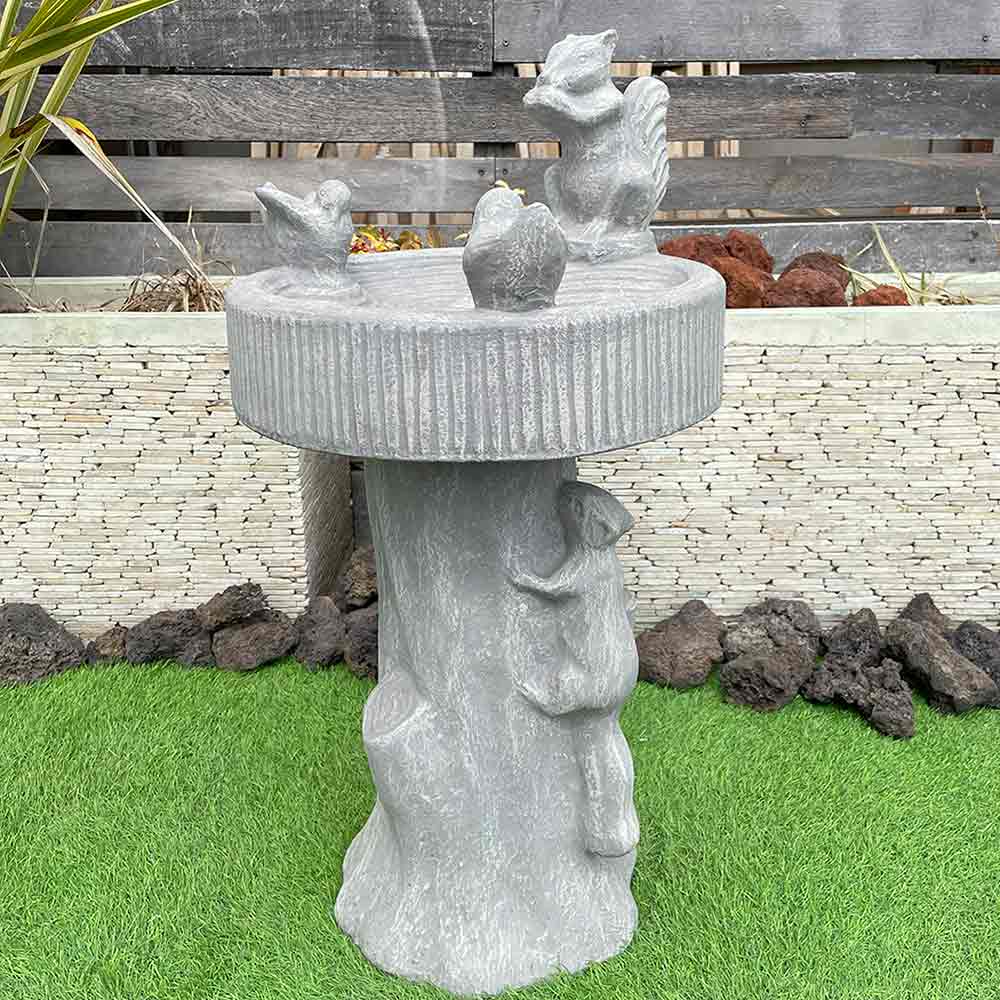 天然自然石・水鉢・蹲・茶庭石・庭石】オブジェ置物箱庭造園坪庭バード