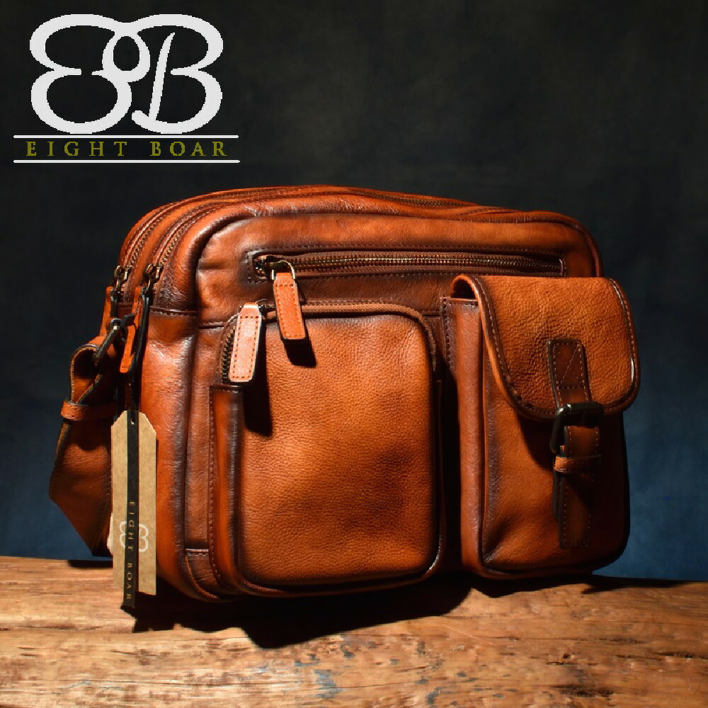 楽天市場】Arpas 牛本革 本革 ショルダーバッグ メンズ 大容量