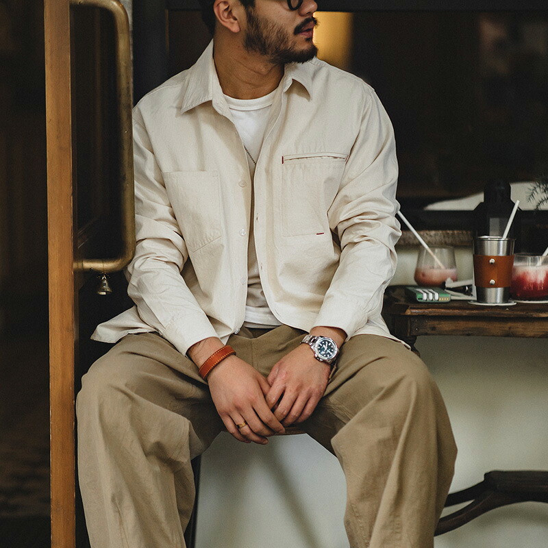 楽天市場】シャツ 長袖 長袖シャツ 定番 フレンチワークシャツ