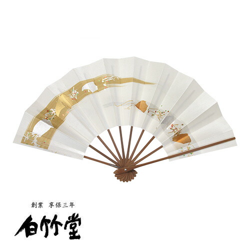 楽天市場】舞扇子 ＜大和 白金＞ 煤竹 9寸5分 紙箱セット 日本舞踊 新