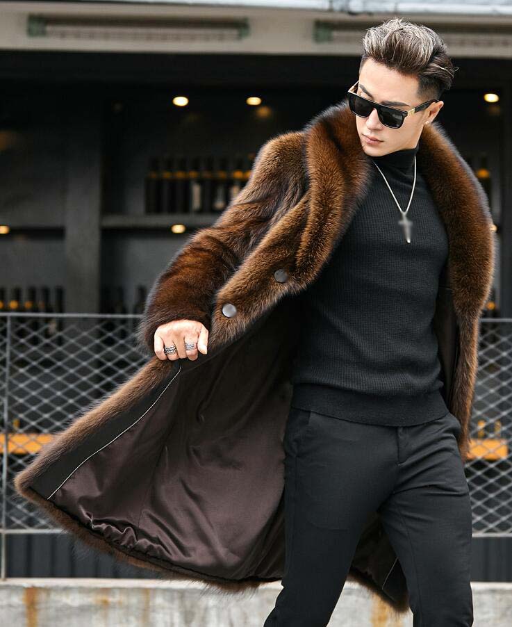 楽天市場】【送料無料】ファーコート メンズ ロングコート ビジネス