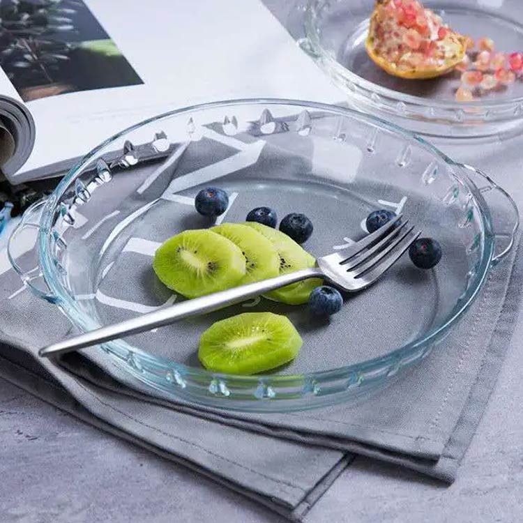 楽天市場】2個セット グラタン皿 大皿 丸 22cm 25cm 透明 耐熱 ガラス