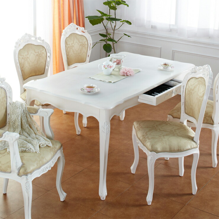 楽天市場】ダイニングテーブルのみ 幅135cm 引き出し付き ブラウン