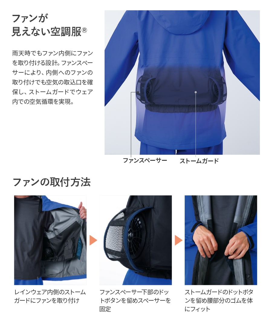 楽天市場】平日14時まで当日出荷 即納 【服のみ】ゴアテックス 空調服