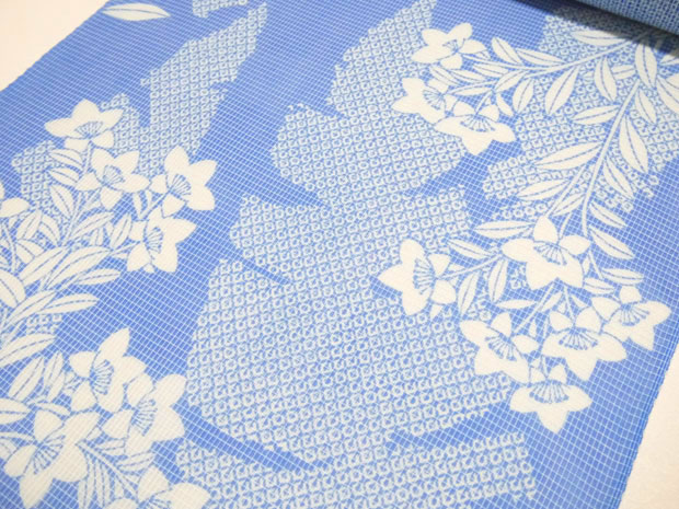 楽天市場】高級ゆかた＜絹紅梅小紋＞浴衣 日本橋 竺仙鑑製 女性用 芭蕉