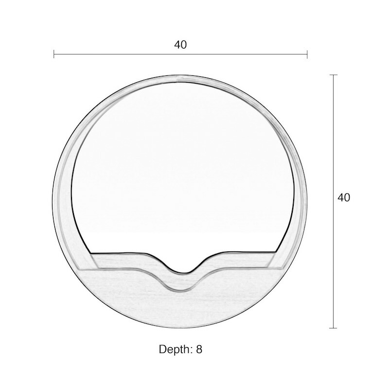 楽天市場】Zuiver ウォールミラー 直径40cm 丸 ミラー 鏡 壁掛け