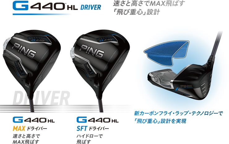 楽天市場】ピン G440 HL MAX ドライバー Fujikura Speeder NX GREY 35D