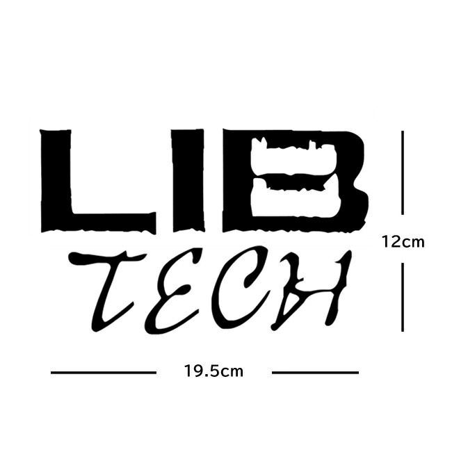 楽天市場】ステッカー LIBTECH / DIE CUT STICKER (19.5x12cm