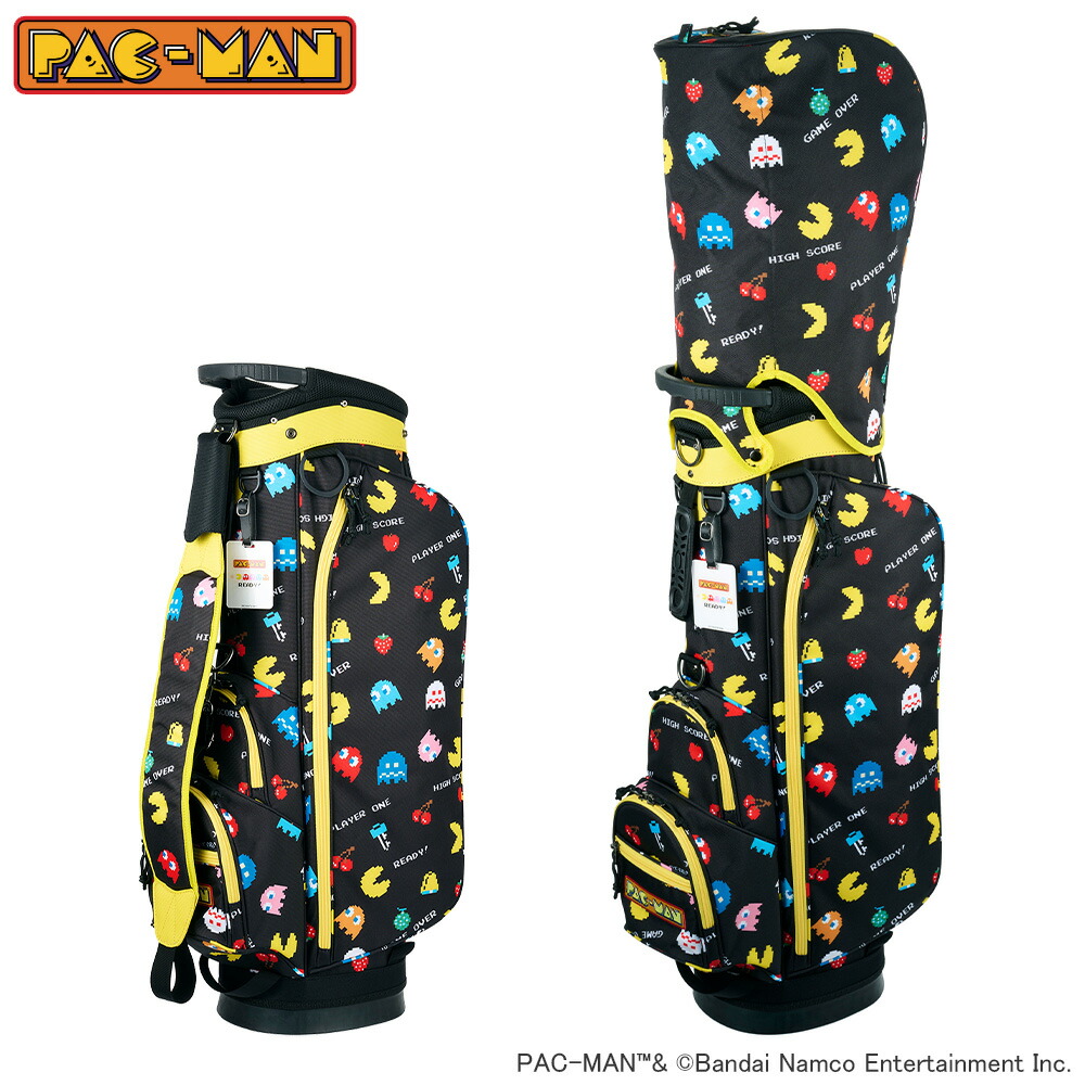 楽天市場】PAC-MAN パックマン キャディーバッグ イエローレトロ FC