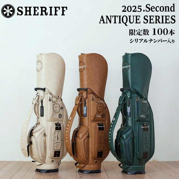 希少品】廃番 WILLE WOOD ブラウン 合成皮革 ロングキャディバッグ