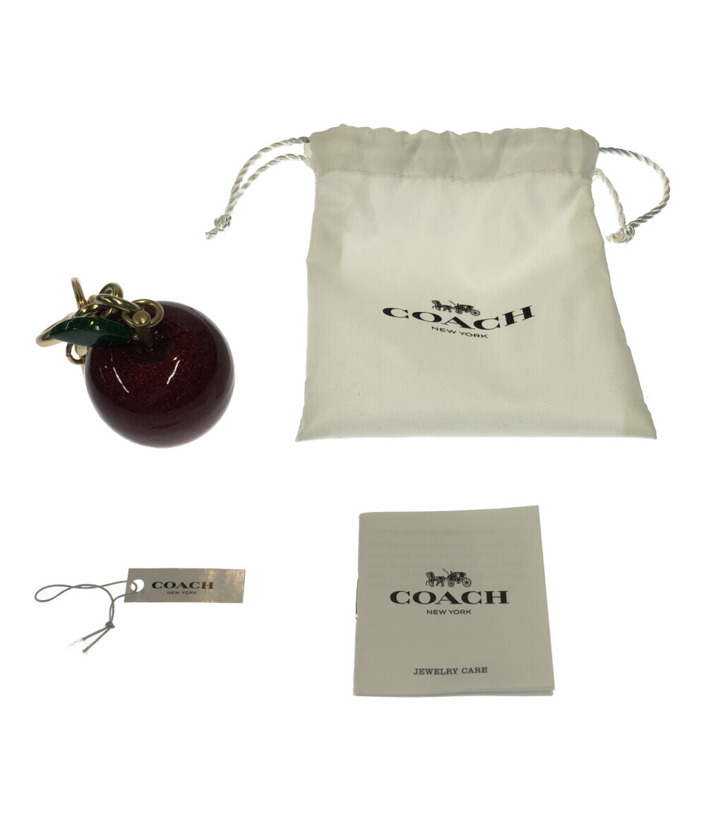 楽天市場】【中古】美品 コーチ バッグチャーム キーリング リンゴ