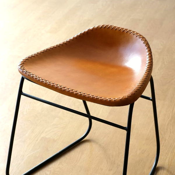 楽天市場】本革スツール レザースツール 本革椅子 スリム 軽量