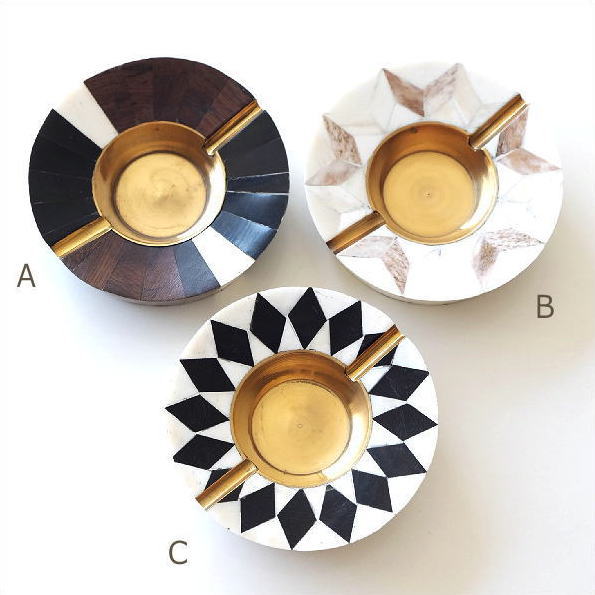 楽天市場】灰皿 おしゃれ 卓上 アッシュトレイ アンティーク モダン