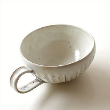 楽天市場】スープカップ おしゃれ 陶器 日本製 瀬戸焼 粉引き 鎬