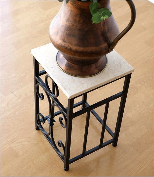 楽天市場】花台 コンソールテーブル おしゃれ 大理石 モダン 低め