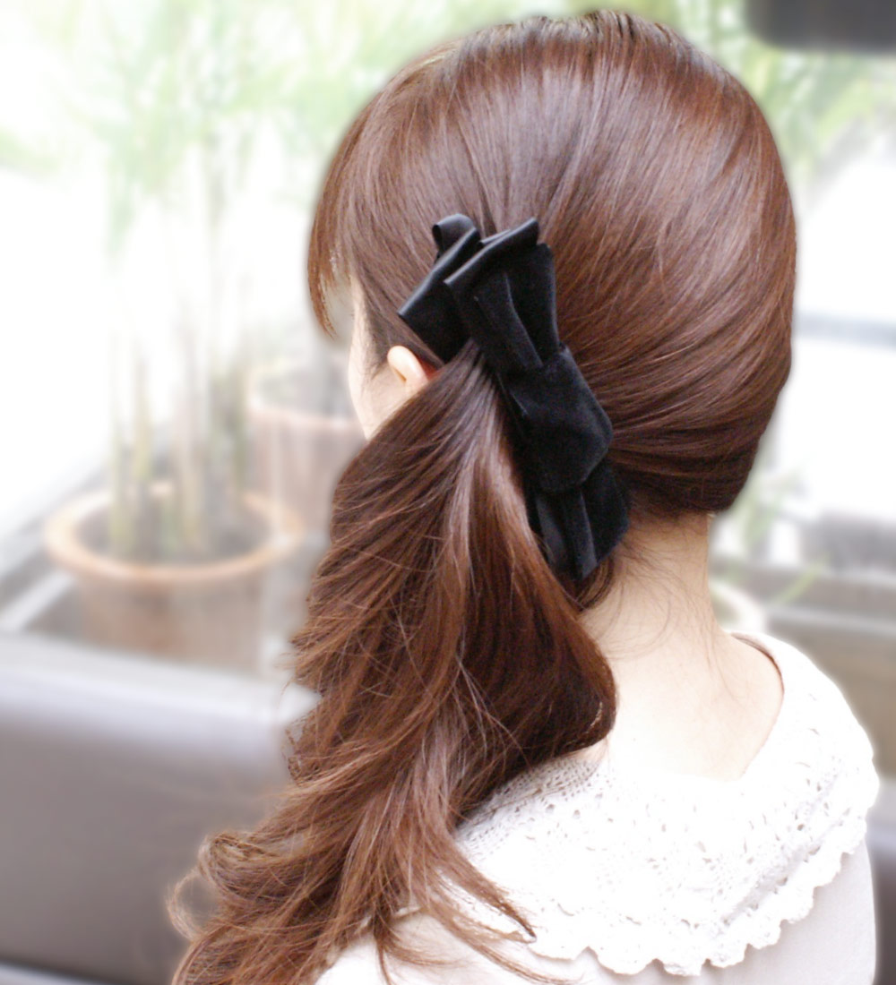 楽天市場】【バナナクリップ】☆リトルムーンプリンセスリボン