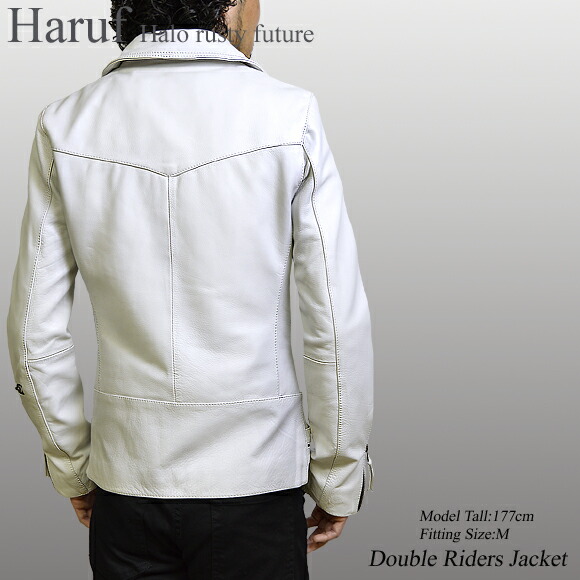 楽天市場】ライダースジャケット メンズ 本革 ダブルライダース