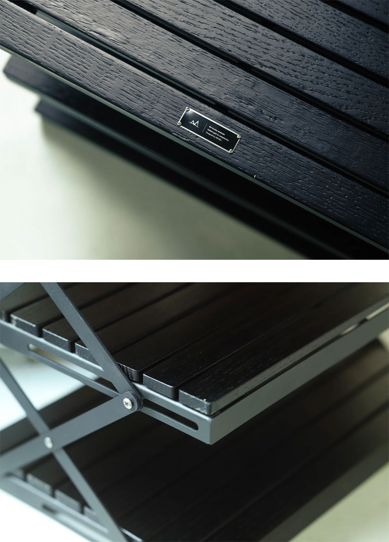 楽天市場】ANOBA アノバ BLACK EDITION ウッドラック 2段 AN097 棚