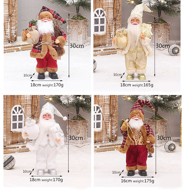 楽天市場】送料無料 サンタクロース クリスマス 飾り 30cm 可愛い 人形