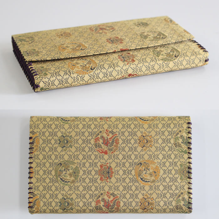 楽天市場】茶道具 名物裂 大寸（懐紙入） 井伊家伝来 雲菱格子龍鳳文