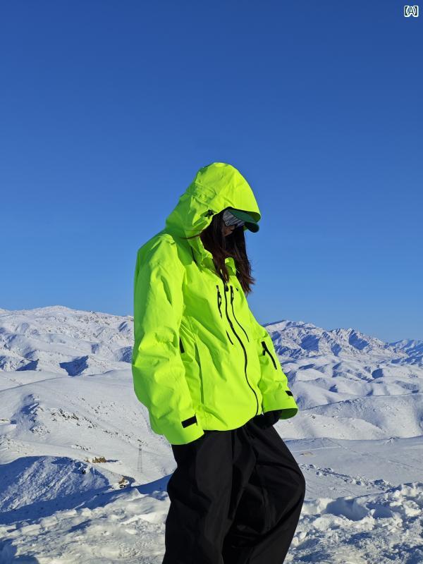 楽天市場】スノー 蛍光 グリーン 3 L 防水 防風性 耐摩耗 スキー