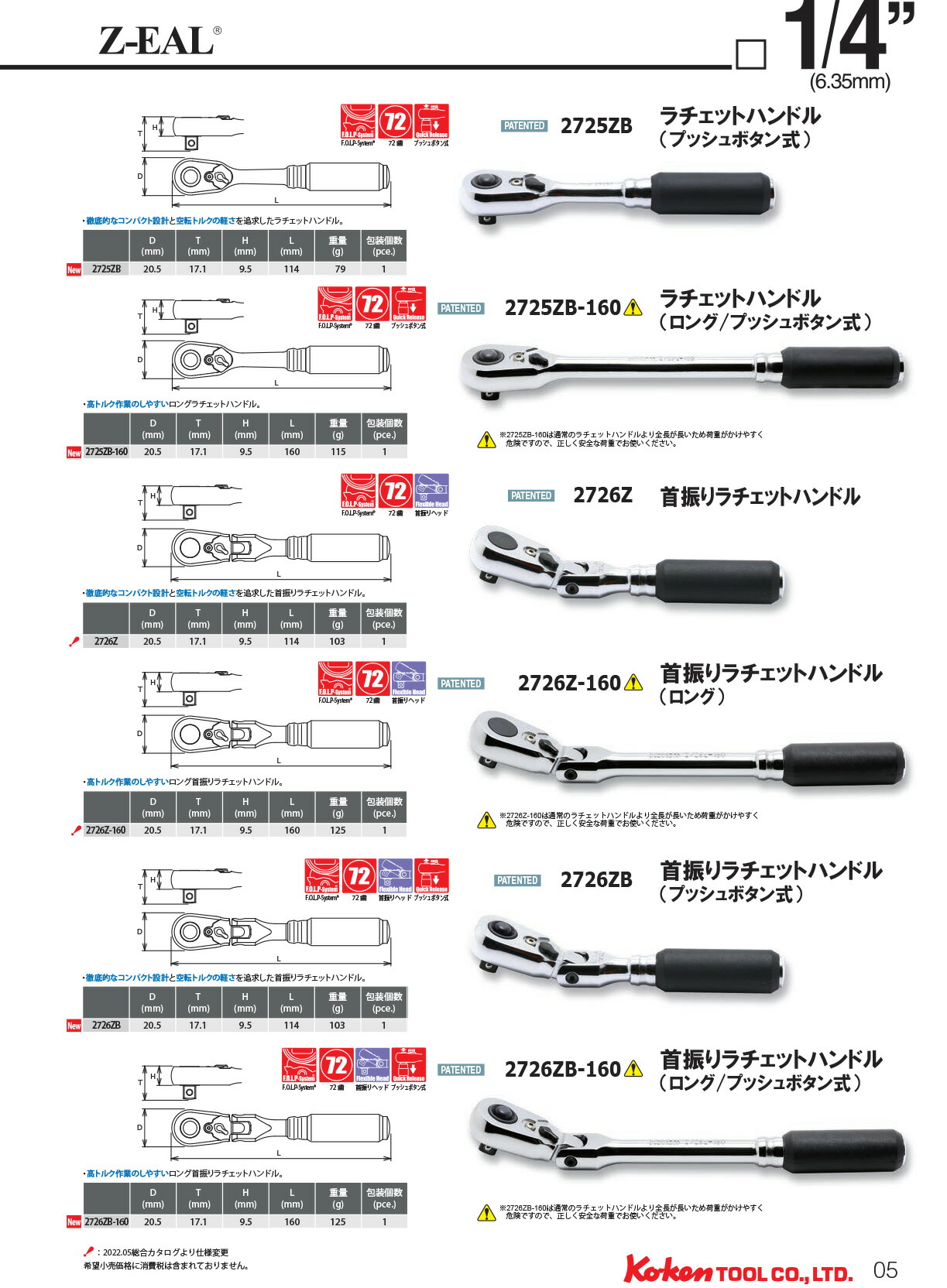 楽天市場】在庫あり Ko-ken 2756Z Z-EAL 1/4